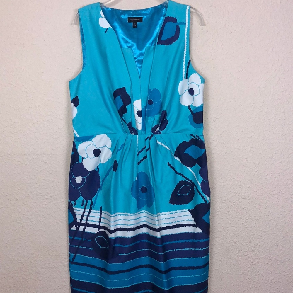 Spense blue floral dress
